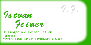 istvan feimer business card